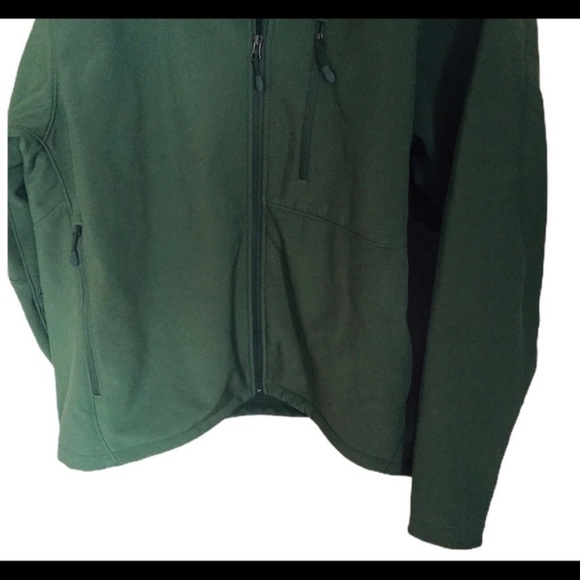 NEW KIRKLAND Signature Fleece Lined Soft Shell Jacket With Pockets Green Sz XXL - Picture 7 of 8